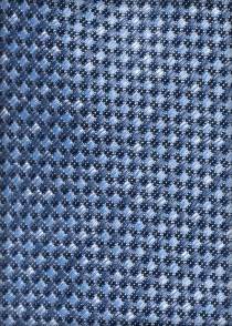 Set noeud papillon homme foulard motif grille bleu