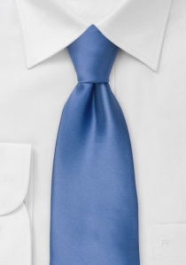 Cravate bleu bleuet unie