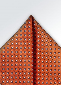Noeud foulard décoratif look rétro orange