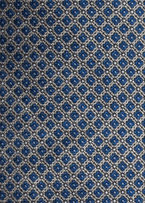 Cravate set grille-décor bleu marine