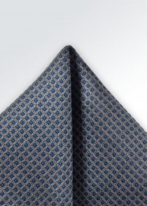 Cravate set grille-décor bleu marine
