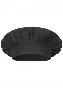 Bonnet de cuisinier à béret en noir