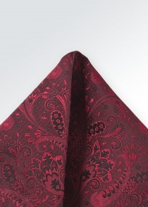 Set cravate et foulard Paisley rouge moyen
