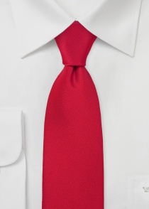 Cravate rouge vif en soie