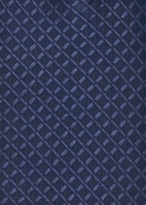 Cravate clip bleu marine structurée
