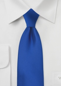 Cravate XXL bleu électrique unie