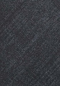 Cravate étroite noir anthracite structuré