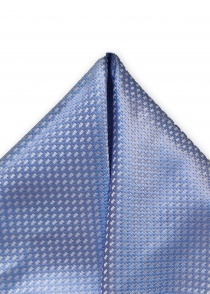 Pochette de poche motif structuré bleu clair