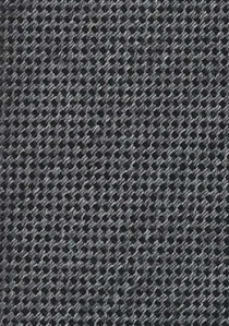 Cravate étroite gris foncé structurée nuances