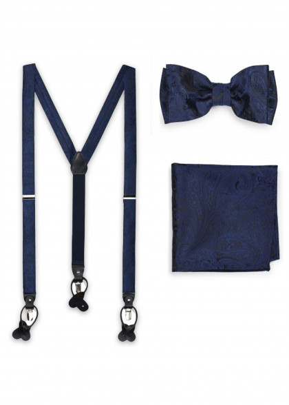 Ensemble de bretelles aus dem gleichen Stoff und Farbe