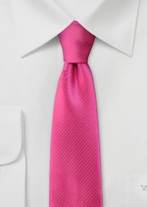 Cravate points délicats rose