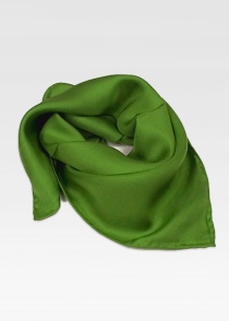 écharpe femme soie vert monochrome
