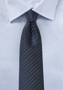 Cravate d'affaires avec structure de lignes bleu
