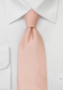 Cravate d'affaires en satin abricot/rose