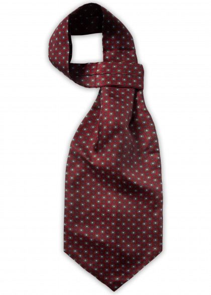 Ascot aus dem gleichen Stoff und Farbe