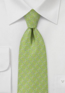 Cravate rubans entrelacés vert gazon