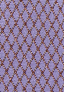 Cravate lilas surface gaufrée