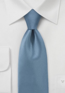 Cravate bleu acier unie
