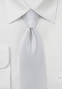 Cravate blanc perle unie
