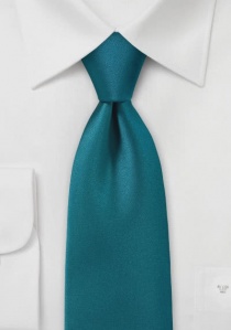 Cravate bleu canard unie