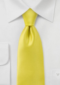 Cravate jaune vif unie