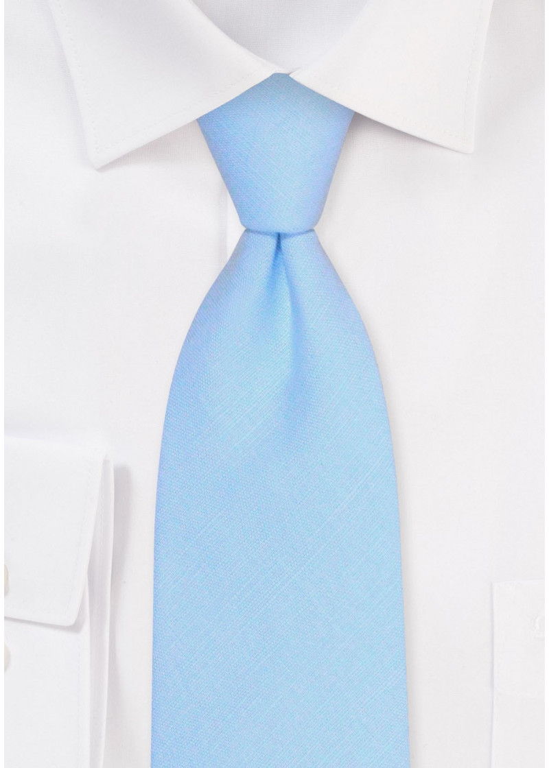 Cravate Kiton Bleu Clair - 100% Soie, Fabriquée à La Main En Italie - Neuf Avec étiquettes