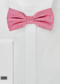 Noeud papillon Puccini - Magenta à pois bleus