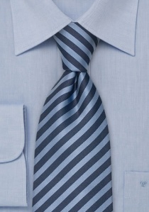 Cravate à clip en bleu