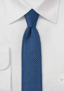 Cravate étroite turquoise foncé tricotée