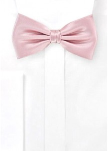 Noeud papillon uni rose pâle