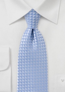 Cravate géométrique bleu ciel homme