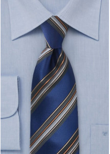 Kravatte Streifendesign blau