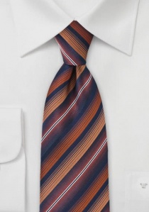 Cravate homme lignes exceptionnelles cuivre