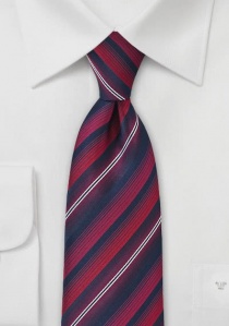 Cravate lignes inhabituelles rouge moyen