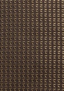 Cravate XXL marron bronze à motif géométrique