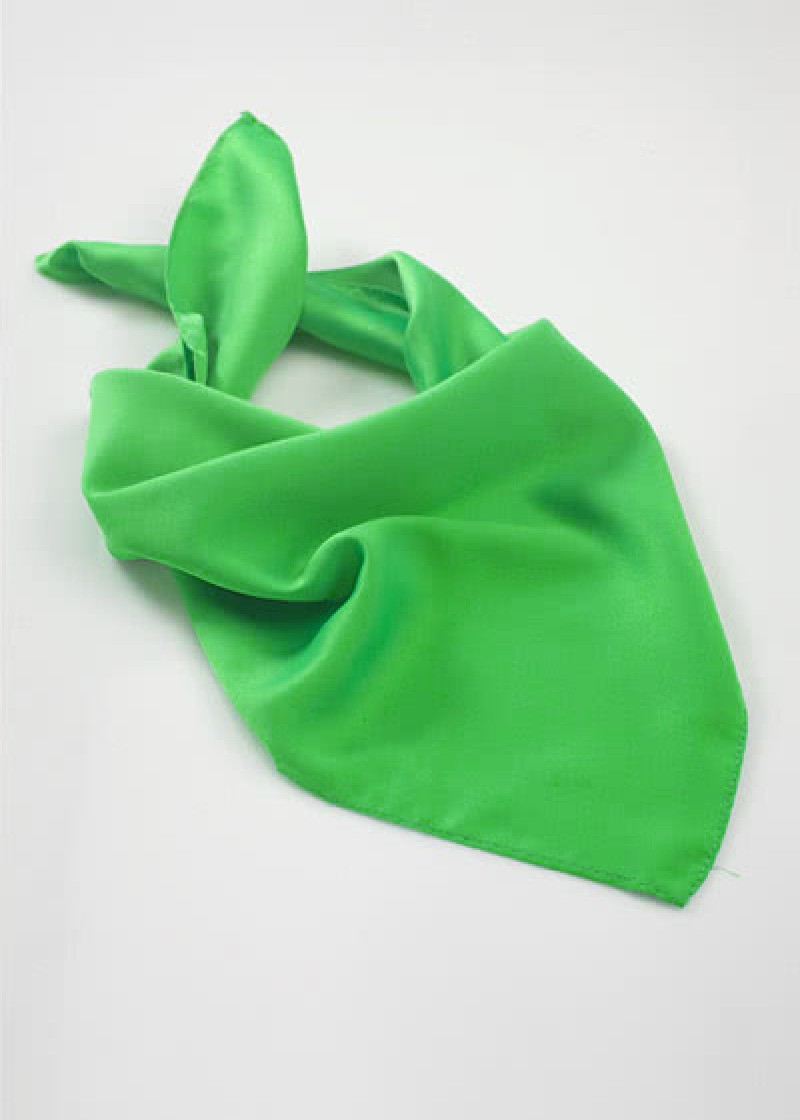 Foulard uni vert soutenu