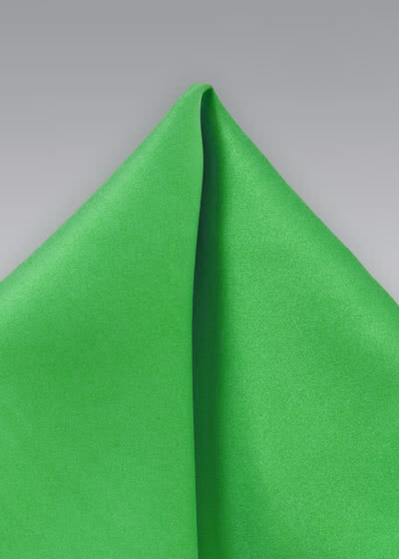 Pochette unie vert soutenu