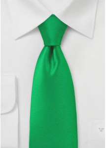 Cravate unie vert émeraude
