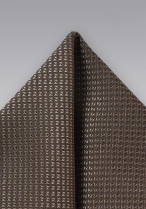 Pochette marron bronze à motif géométrique
