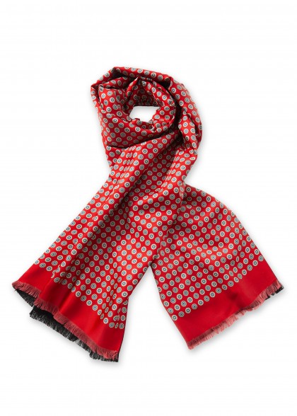 Écharpe doublée aus dem gleichen Stoff und Farbe