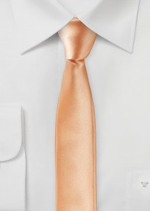 Cravate homme extra-étroite abricot