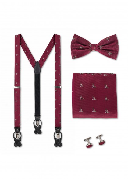 Ensemble de bretelles aus dem gleichen Stoff und Farbe
