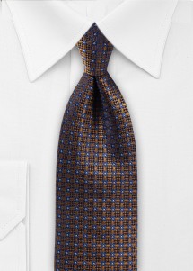 Cravate en soie Cavalieri - Motif ornemental
