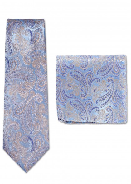 Set de cravate aus dem gleichen Stoff und Farbe