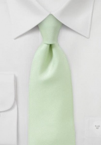 Cravate vert clair structuré