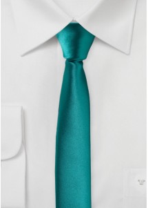 Cravate homme extra-étroite bleu-vert