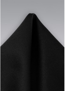Pochette de satin brillant noir