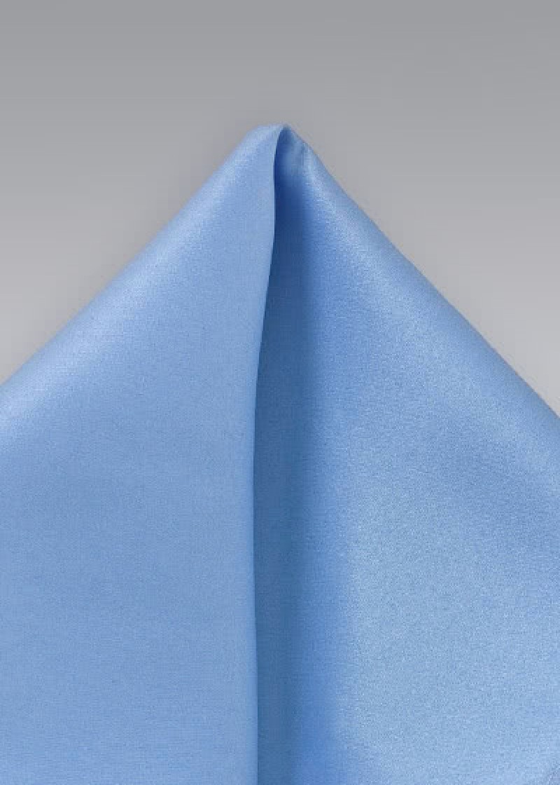 Pochette unie bleu clair