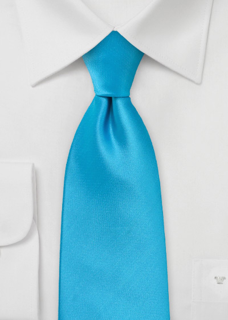 Moulins Cravate Clip uni bleu ciel
