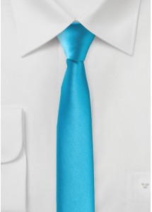 Cravate business extra-fine lagoon